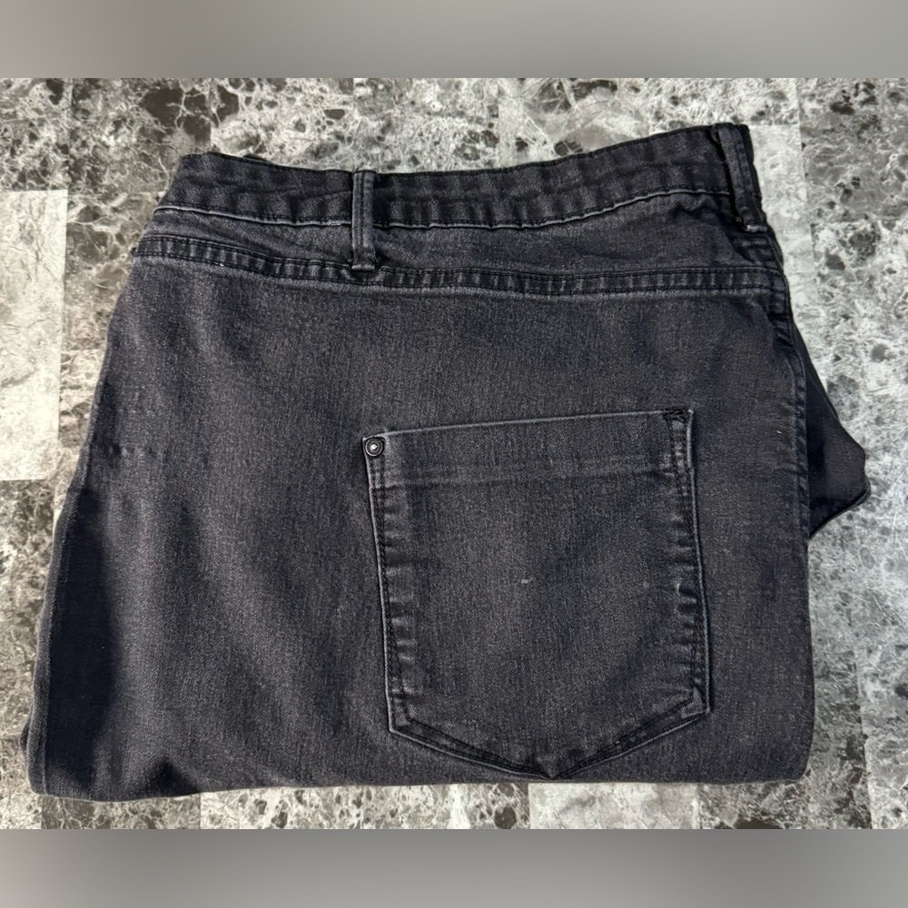 Women’s JustFab brand Jeans.High-Waisted. Distressed Black. 24W